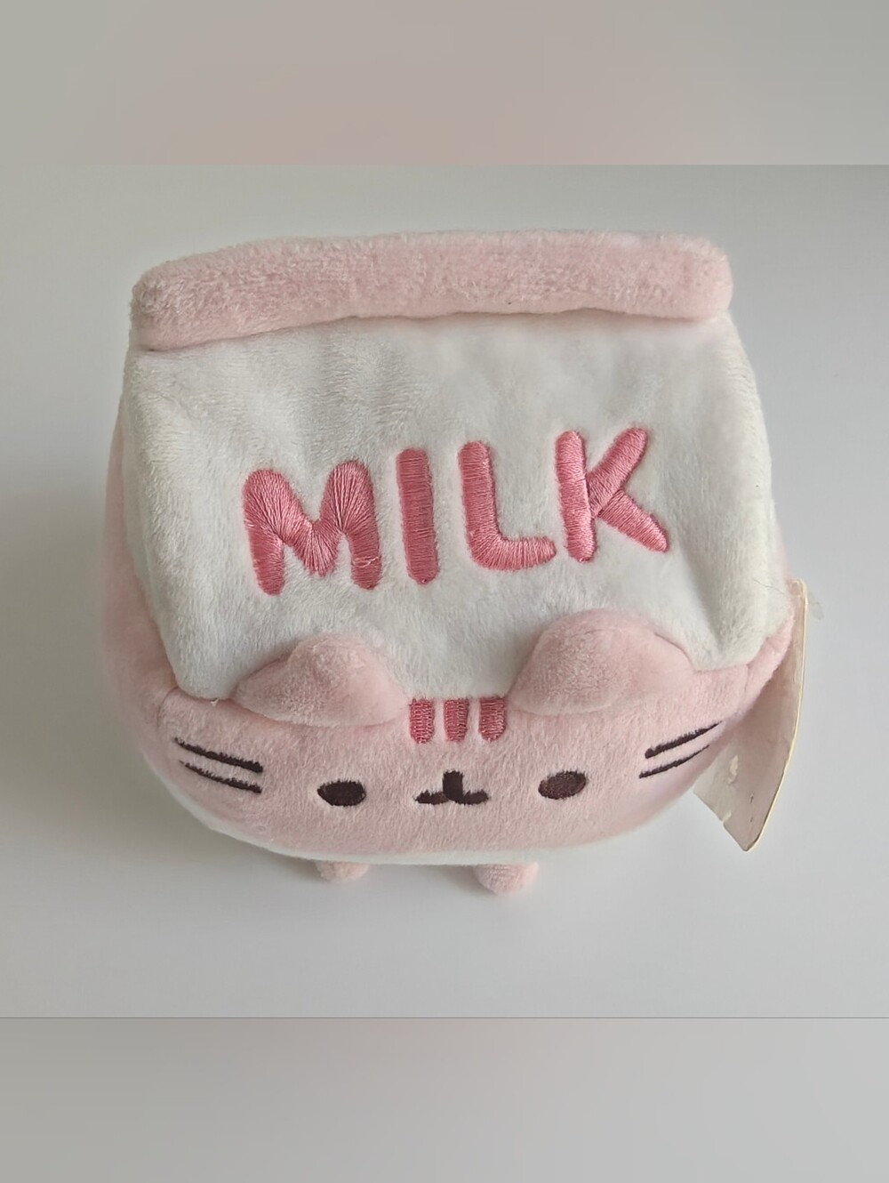 GUND Pusheen Strawberry Milk Sips Plush Cat Stuffed Animal